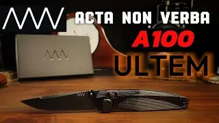 ACTA NON VERBA  A100 ULTEM BLACK | LA NAVAJA ULTRALIGERA PARA EDC (EVERYDAY CARRY)