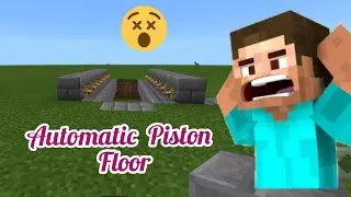 How to make Automatic Piston Floor in minecraft | MCPE HUB