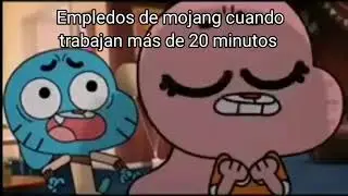 Empleados de Mojang cuando trabajan más de 20 minutos