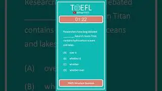TOEFL Grammar Practice 