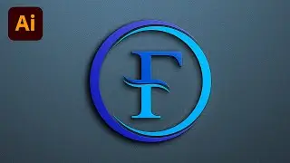 How to make a logo in adobe illustrator- F letter logo - Logo design illustrator