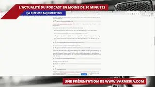 Ça diffuse! L'actualité du podcast en 10 minutes!