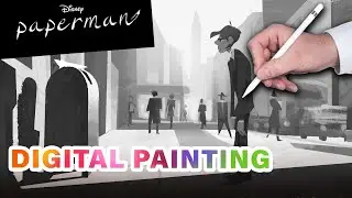 DIGITAL PAINTING Disney Style Paperman (Photoshop Demo)