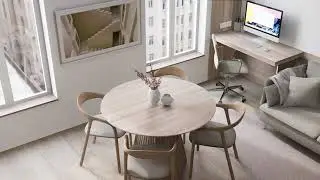 Animation D5 Render - Mini appartement 32m² - Lyon