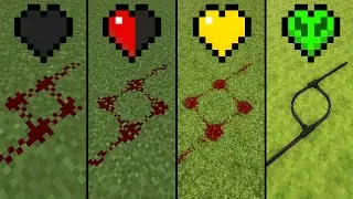 redstone with different hearts