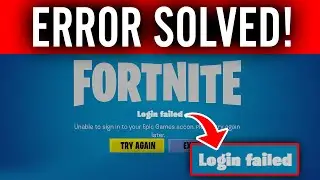 🚨 FORTNITE 'UNABLE TO CONNECT' FIX! (Login Failed Error SOLVED)