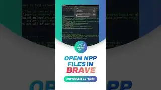 Open Notepad++ files in @BraveSoftware browser! #shorts #notepadplus