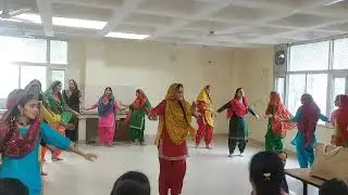 Rehearsal for celebration of Independence Day by nursing students