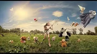 Creative Children's Photography: Chasing a Dress.