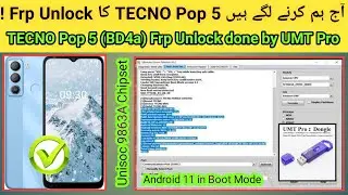 TECNO Pop 5 LTE (BD4a) ka Frp unlock kaise karen UMT Pro se | Tecno Pop 5 Frp bypass | 2024