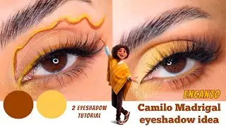 Camilo madrigal eyeshadow inspired makeup tutorial-encanto #makeup #eyeshadow #encanto