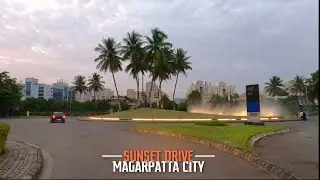 Magarpatta City - 4K | Most Beautiful Township in Pune | Sunset Drive