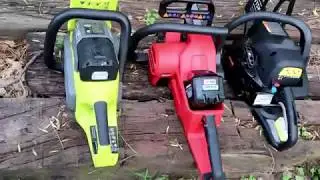 Milwaukee M18 Fuel Chainsaw Cutting Oak and Ash Logs