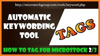 Automatic keyword and tags for vector illustration and photos