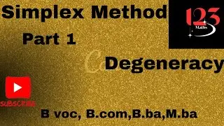 Degeneracy in LPP #simplexmethod # linear Programming problem #operationsresearch