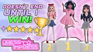 PLAYING DRESS TO IMPRESS UNTIL I WIN FIRST PLACE! 🏆 *CHALLENGE* | Roblox