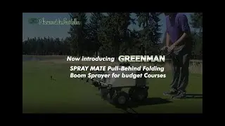 GREENMAN SPRAY MATE pull behind folding boom sprayer @nfhaqproductions9442