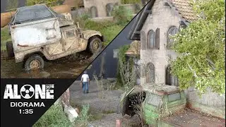 ALONE Humvee VW  T3 Diorama scale 