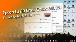 Epson L3110 Error Code 000031 100%