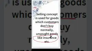 Selling Concept  #selfstudy179 #net #youtubeshorts