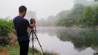 Foggy RIVER Nature Photography with Canon 1500D & 18-55mm Kit lens