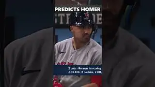 Announcer PREDICTS home run SECONDS before!