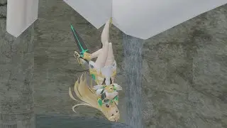 Mythra's Shrinking Swordfight.