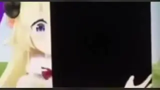 Watame playing with anti-matter cube