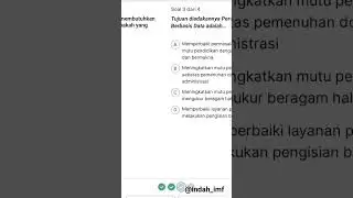 post test aksi perencanaan berbasis data di satuan pendidikan modul 2 #pmm