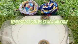 Savior Valkyrie. Shot-7 vs Tempest Dragon.Cm.1A | Beyblade Battles | Brick_ Burst