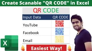 Create QR Code in Excel and Scan from your Mobile | How to Create and Scan QR Code in Excel 💡