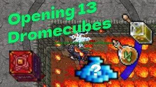 Opening 13 dromecubes | Tibia money making | Never been this lucky