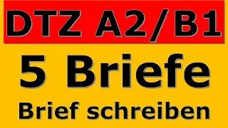 DTZ A2/B1 | Brief schreiben | E-Mail schreiben | 5 wichtige Briefe 