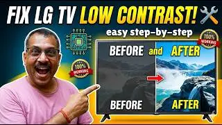 LG LED TV With Low Contrast Fault Fixing Method , Full Practical