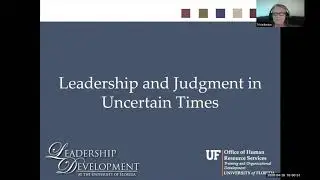 Leadership and Judgment in Uncertain Times - Keep Growing Webinar