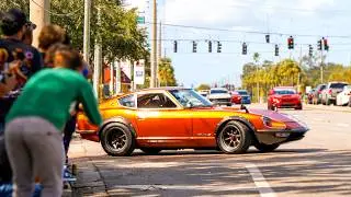 Orlando Cars and Coffee 11 Year Anniversary | Pullout's, Burnouts & Flyby’s October 2024