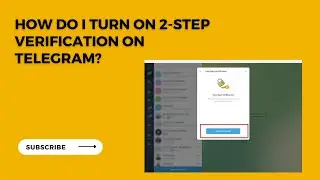 How do I turn On 2-step verification on Telegram?