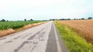 90 min virtual walking video Milan Hinterland - Lombardia - Italy early morning slow run treadmill