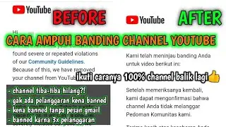 CARA BANDING CHANNEL YANG KE HAPUS/KENA SUSPEND (BANNED)
