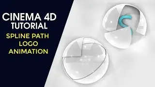 Spline Path Logo Animation - Cinema 4D Tutorial
