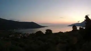 Time-lapse Sunset Porto Germeno Greece