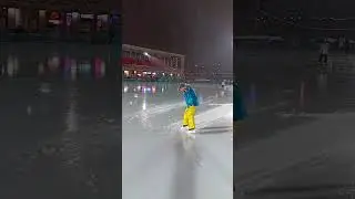 30.12.2023 каток в Лужниках по лужам в +3 #roller #iceslide #skateordie  #tikhiy