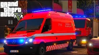 GTA V - Resgate Médicos #4 -BOMBEIROS PORTUGAL