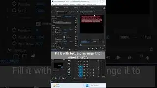How to Align Justify Text in Adobe Premiere 