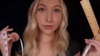 ASMR Fast Measuring You | Measuring Tape Sounds & Taps (slightly chaotic)