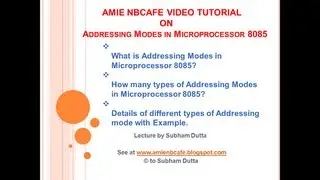 Addressing mode in microprocessor 8085 | Microprocessor Tutorial