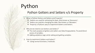 Python: Getters and Setters v/s Property
