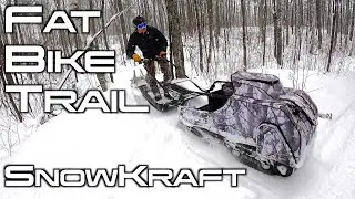 SNOWDOG ACTION - Grooming the FAT BIKE Trail | SNOWKRAFT
