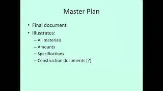 The Master Plan