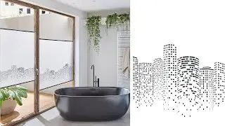 DUETTE® Wabenplissee Druckstoff Skyline 956.21 mit Smart Cord Bedienung LSC5